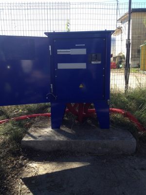 Coffret électrique de chantier pied de grue à Marseille par TI SYSTEM